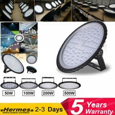 LED High Bay Light 500W 300W 200W 100W Watt Warehouse Led Shop Fixture UFO⭐⭐⭐⭐⭐