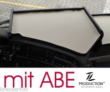 LKW-Tisch passend Scania R ab 2009 Mittelablagetisch mit Antirutschmatte Beige