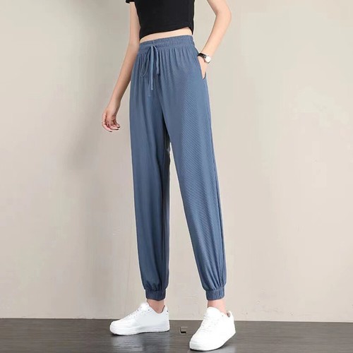 Joggers Pants Long Pants Sweatpants Trousers Exercise Pants Quick Dry Ice Silk^ - Picture 12 of 23