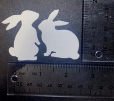 10   BUNNIES cardstock paper die cut embellishments ... 
