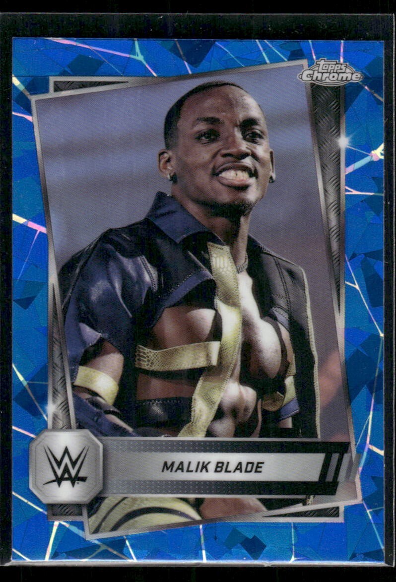 2025 Topps Chrome WWE Malik Blade #167 Base Sapphire