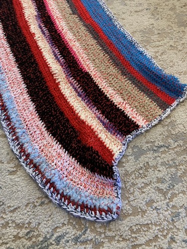 Beautiful Handmade Afghan/Throw multicolor  - Picture 5 of 6