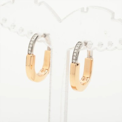 Tiffany Schloss Diamant Piercing Schmuck 750(PG)×Pt950 8,7g klein