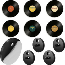 Adhesive Vinyl Wall Mount for Discs 4-Pack   Strong Hold Record Holder Wall M