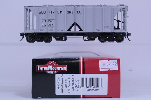 Tolva cubierta de dos bahías InterMountain escala HO SHPX #25214 Aluminum Ore Co. | Condition: Used