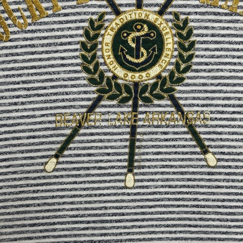 Camicia vintage Rocky Branch Marina Ringer taglia XL a righe punto singolo made in USA - Foto 3 di 9