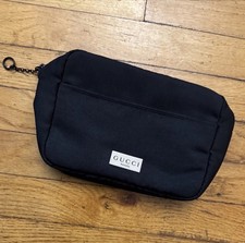GUCCI Black Beauty Makeup Pouch Bag GUCCI Beauty Collection Unisex