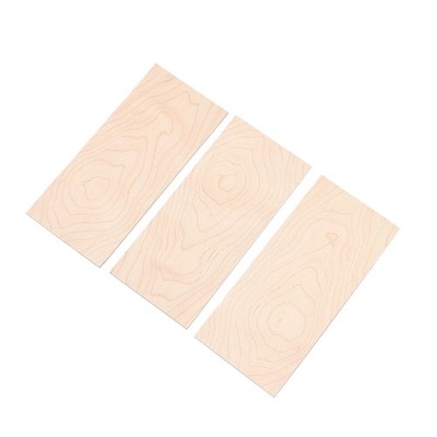 3Pcs Maple Guitar Veneer Guitar Head Veneer Shell Sheet Headplate For Luthier k