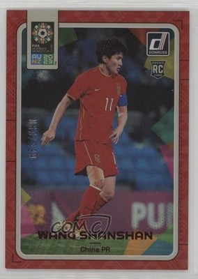 2023 Panini Donruss FIFA Women's World Cup Red 80/299 Wang Shanshan #26 ux8