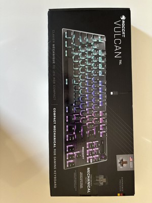 ROCCAT VULCAN TKL USB-C Aluminum Plate Black Mechanical Compact Keyboard RGB