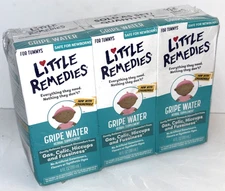 Little Remedies Gripe Water Colic & Gas for Newborns 3-pack Ex. 04/2025 ALL NEW
