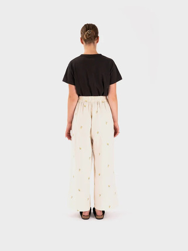 Pantaloni di design Meadows Tupelo - ricamo Buttercup prezzo consigliato £ 140 nuovi con etichette - Foto 3 di 6
