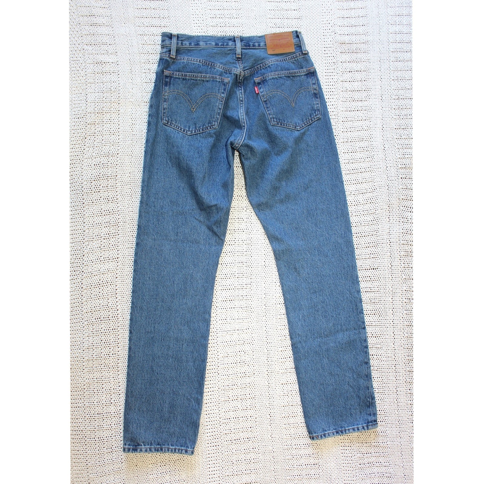 Levi's Premium Jeans 501XX Men's W26 X L30 Blue Denim Big E Button Fly cotton