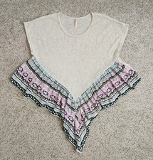 Vocal western aztec print boho short sleeve top Size medium Made in USA