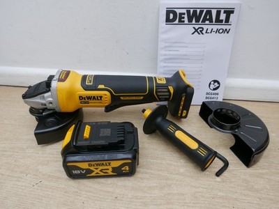 DeWALT DCG406 18V 125mm 5'' Paddelschalter Winkelschleifer blankes Gerät + DCB182 4AH