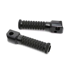 RRING Black Grip Rear Foot Pegs For Ducati Monster S4R 03 04 05 06
