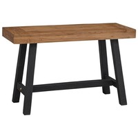 Bank 110Cm Massivholz Teak Holzbank Esszimmerbank Sitzbank Flurbank Vidaxl