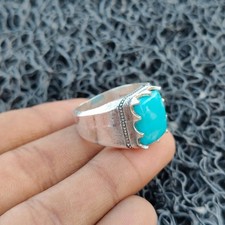 Turquoise Gemstone Ring 925 Sterling Silver Ring Handmade Popular Gift Ring R60