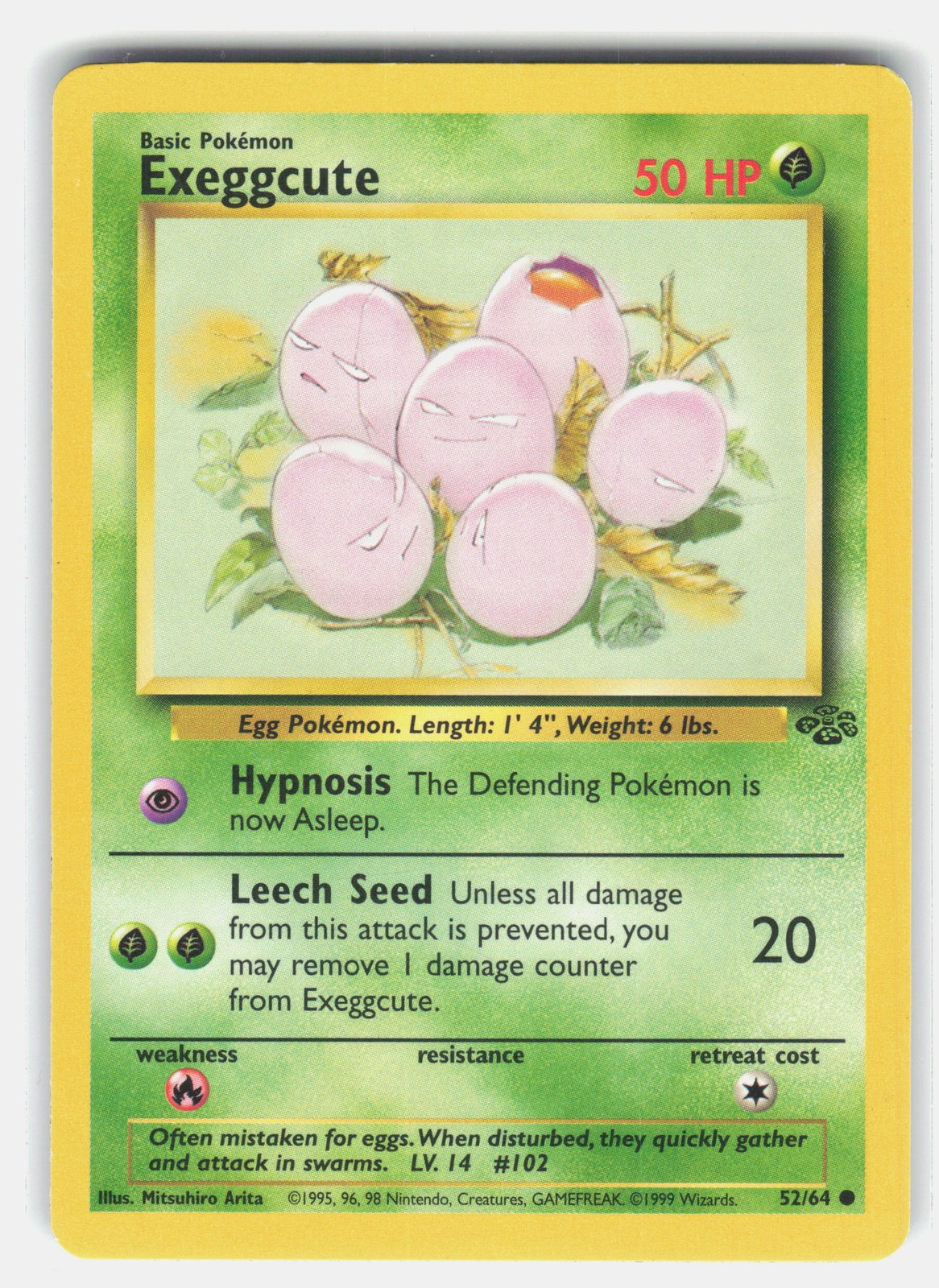 Exeggcute 52/64 Pokemon Jungle Unlimited *LP*
