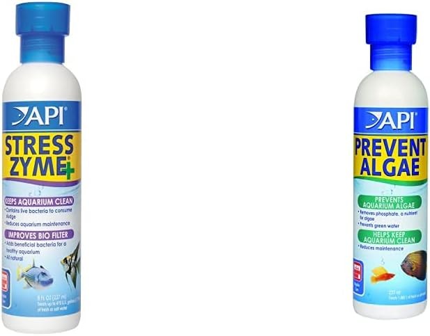 API STRESS ZYME Freshwater and Saltwater Aquarium Cleaning Solution 237 ml Bott