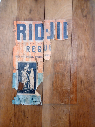 RARE Antique RID-JID Regular Wooden 54" Full Size Folding Ironing Board ~ Solid - Picture 3 of 5
