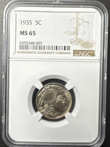 1935 Buffalo Nickel NGC MS 65 – Gem BU –