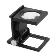Jewelers Loupe Magnifier, Magnifying Glass with Lights, Pocket Magnifiers 10X...