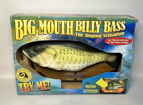 Vintage Big Mouth Billy Bass Singing Fish 1998 Motion Activated IN BOX *Beschreibung*
