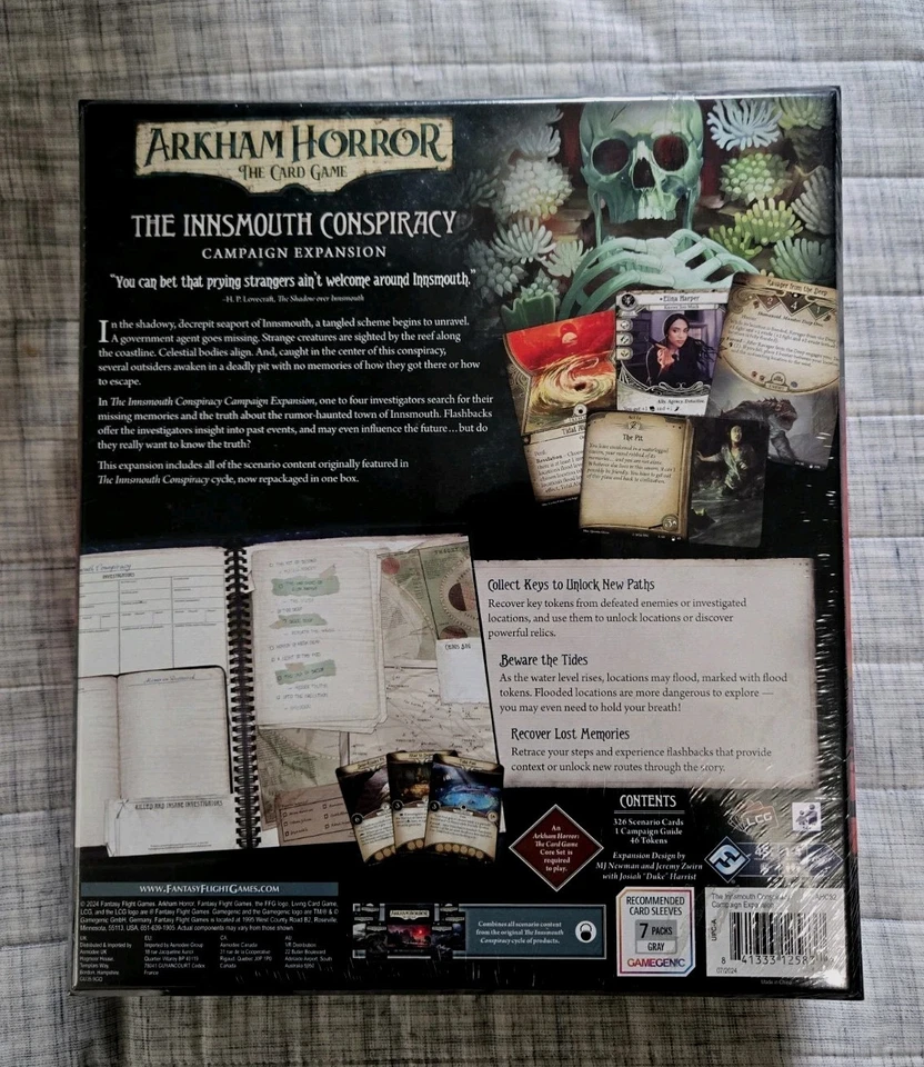 Arkham Horror Card Game LCG- The Innsmouth Conspiracy Campaign Expansion New OOP - Image 2 of 2