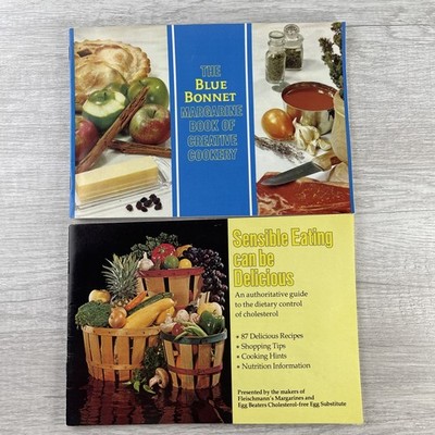 VTG Fleischmann's & Blue Bonnet Recipe Booklets 1976 Nutrition Info Set of 2