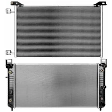 PICKOOR Radiator & Condenser Cooling Kit For Chevrolet Silverado 1500 1999-2013