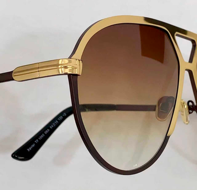 Tom Ford Xavier Sunglasses TF1060 Gold/Brown Gradient With Case