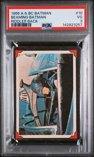 1966 A&BC Batman Riddler Back #10 — PSA 3