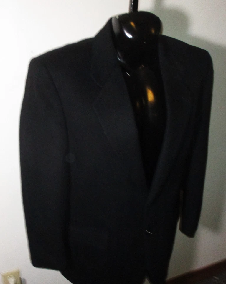 Blazer Traje Chaqueta Gianfranco RUFFINI Azul Marino Mezcla Cachemira Talla 42R Foto 3 de 4