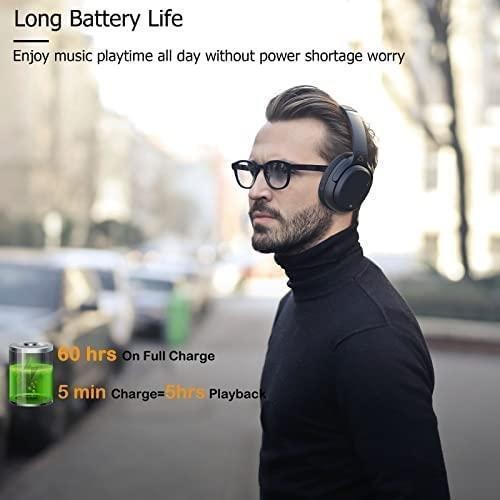 Ankbit E700 Wireless Bluetooth Headphones, ANC, LDAC, 60H Play, Mic, Foldable - 第 9/9 張圖片