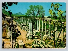 Vintage Ephesus Agora Ruins Postcard Turkey Market-Place Scenic View