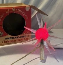 Noma Vintage Star of Bethlehem Christmas Tree Topper Original Box Works RARE