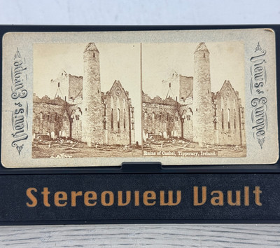 Stereoview Ruins of Cashel Tipperary Ireland Views of Europe