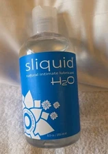 Sliquid H2O Water Based Personal Lubricant 8.5 Ounce Vegan Hypoallergenic Safe