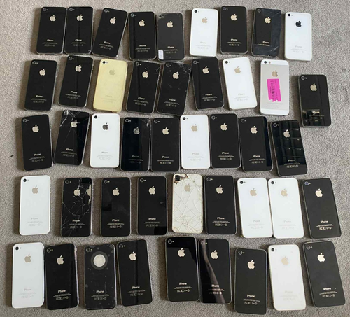 LOTTO LAVORO x45 telefoni Apple iPhone 4 4S SE BULK ingrosso difettosi/ricambi/riparazioni