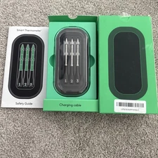 CHEF iQ Sense Smart Wireless Meat Bluetooth Thermometer with 3 Ultra-Thin Probes