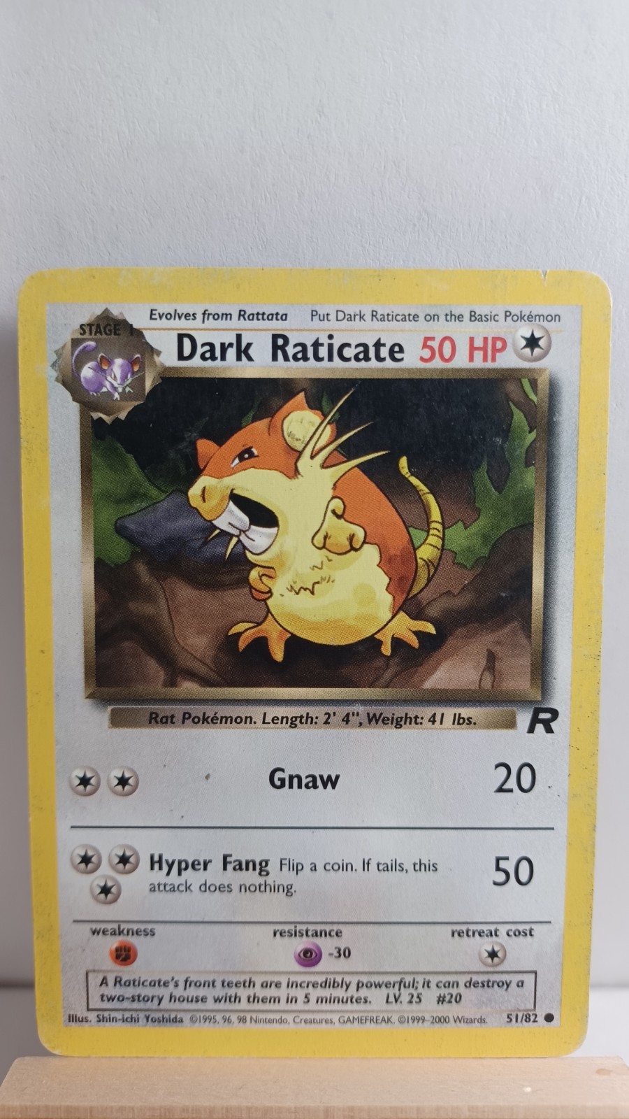 Dark Raticate [HP] - Pokemon TCG Team Rocket 51/82 [Common]