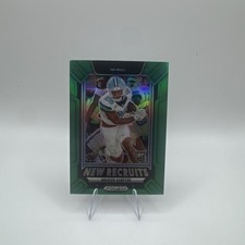 2025 Panini Prizm Draft Picks - New Recruits Omarion Hampton #18 Green Prizm RC
