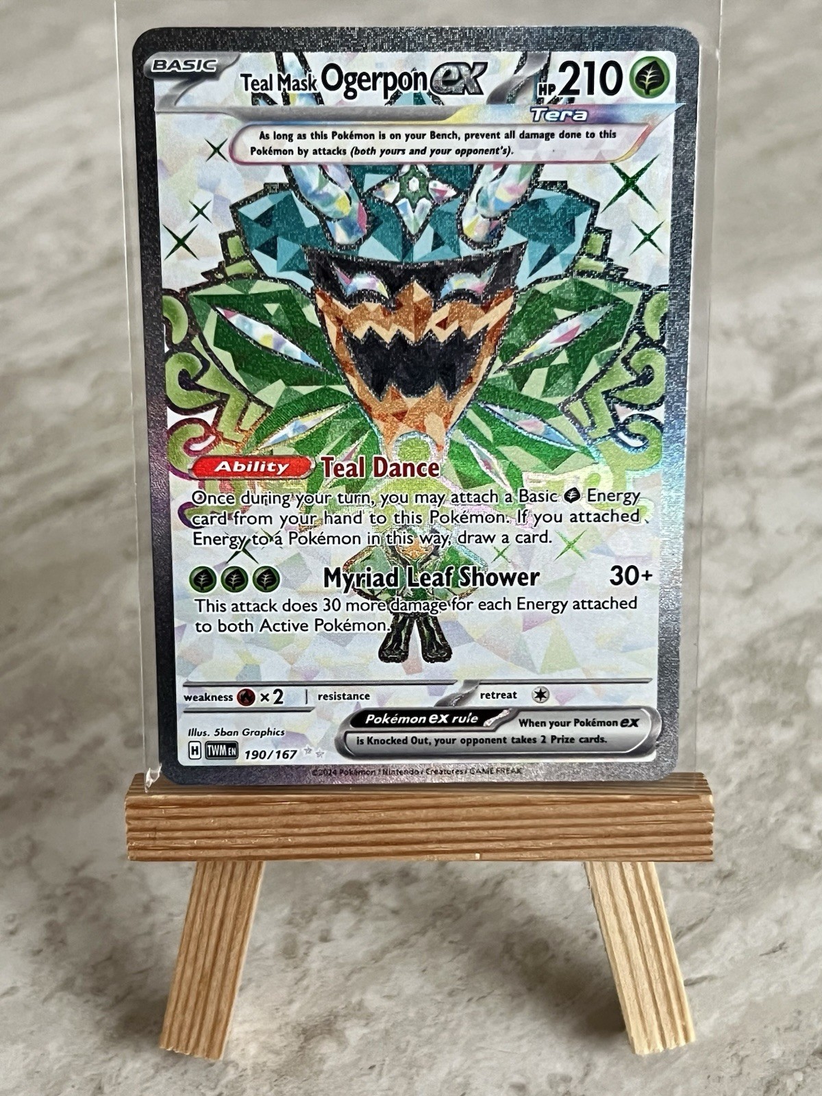 Pokémon TCG Teal Mask Ogerpon ex 190/167 Sv06: Twilight Masquerade (English) -NM