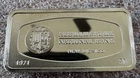 The Franklin Mint Albuquerque Nat'l Bank 1000 Grains Solid Sterling Silver Bar