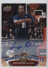 2010 Upper Deck World of Sports Auto Stanley Robinson #28 Rookie Auto RC