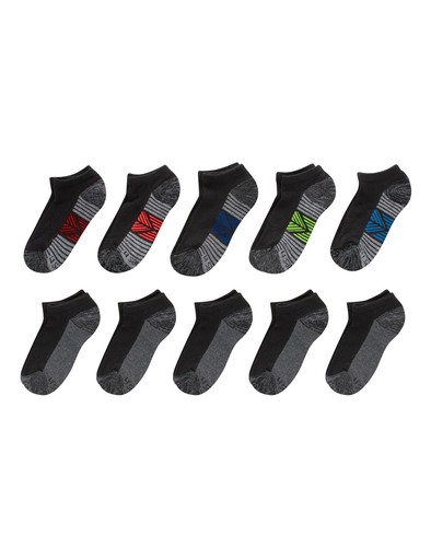 Hanes Ultimate No Show Socks 10-Pack Boys Breathable Cushioned Cool Comfort S-L - Picture 2 of 12