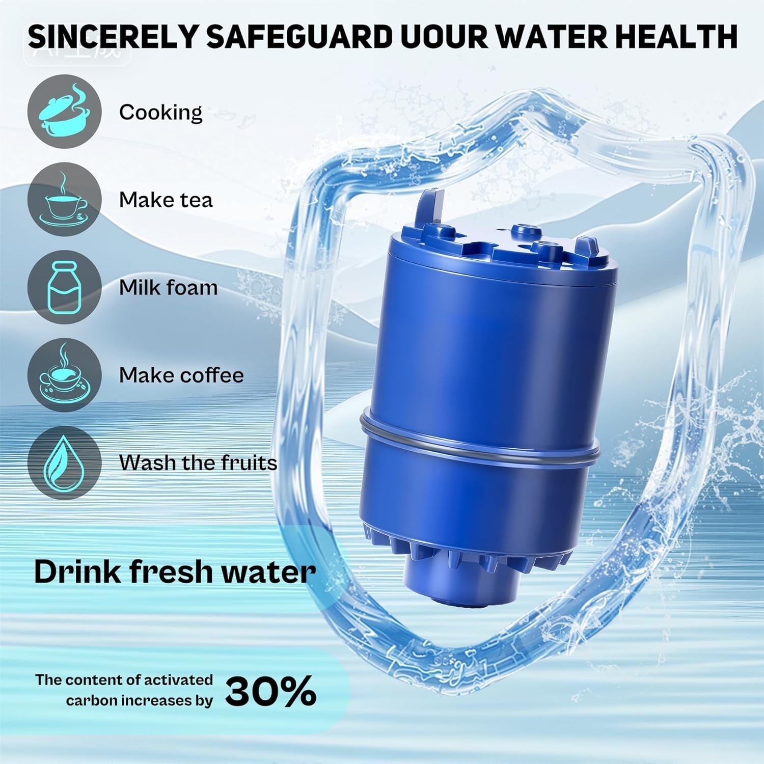 2 Pack Faucet Water Filter Replacement for PUR RF-9999