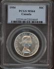 1954 Canada 50 cents PCGS MS64