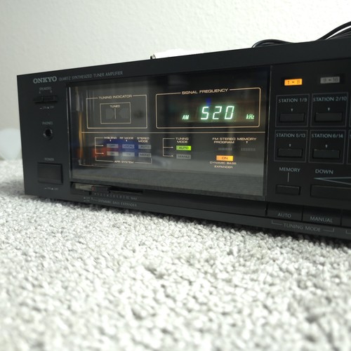 Onkyo TX-28 Quartz Synthesized Tuner Amplifier Receiver Vintage 1980s Working - Picture 3 of 13